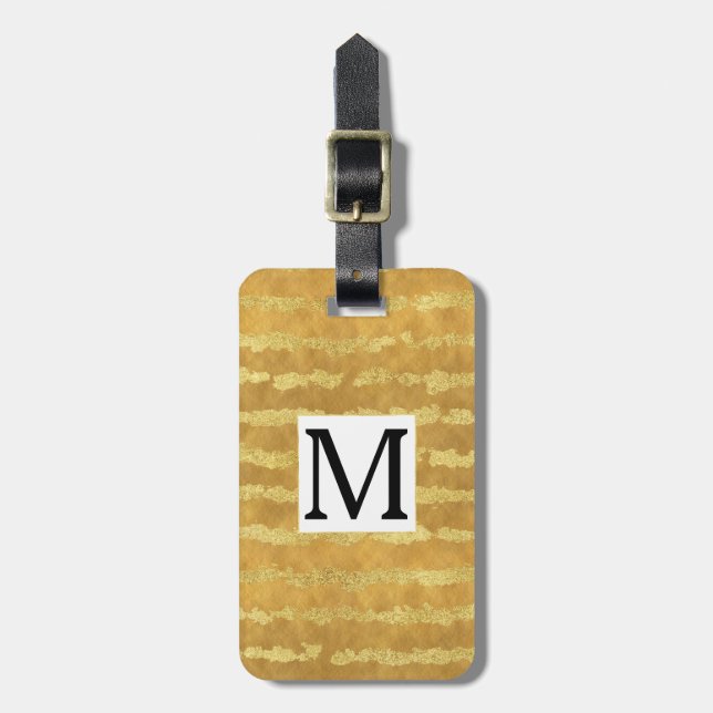 Monogram Gepäckanhänger (Vorderseite vertikal)
