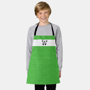 Monogram Gingham Schürze