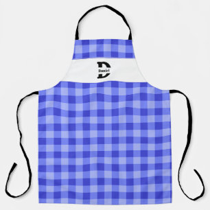 Monogram Gingham Schürze