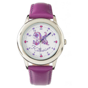 Monogram girls K doodart Katherine nom montre