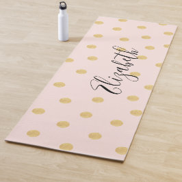 Monogram Girly Pink Yogamatte