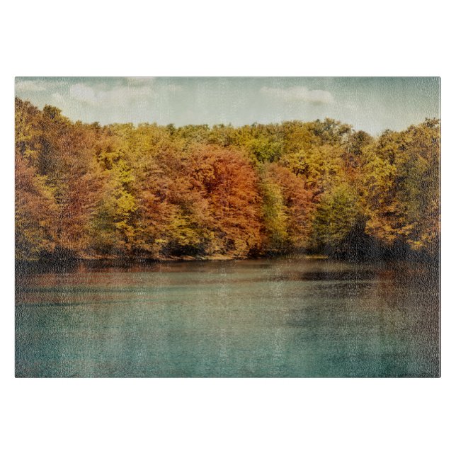 Monogram Glas Cutting Board of the Lake Forest Tre Schneidebrett (Vorderseite)