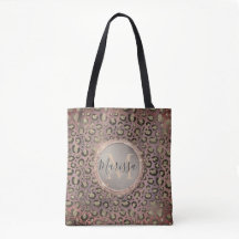 Monogram Glittery Chic Leopard