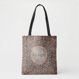 Monogram Glittery Chic Leopard Tasche