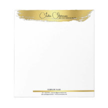 Monogram Gold Black Chic Modernes Script Minimalis