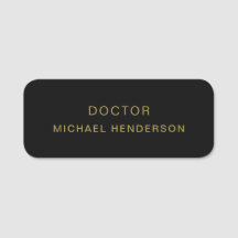 Monogram Gold Black Minimalistisch Elegante Modern