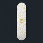 Monogram Gold Geometric Abstrakt Pattern Skateboard<br><div class="desc">Dieses moderne Design zeichnet sich durch ein cooles und trendiges geometrisches abstraktes Muster mit Ihrem personalisierten Monogramm aus. Personalisieren, indem Sie den Text im Textfeld #skateboarding #Skate #skateboard #skatelife #skatelife #skateboardingisfun #Skater #skatepark #skateshop #skateeverydamnday #skateeverydamnday #skateboarder #skateboarder #skateboards #Skaten #life #skatergirl #trendy #cool #personalisiert personalisierte Geschenke #gold #monogram #mit Monogramm...</div>