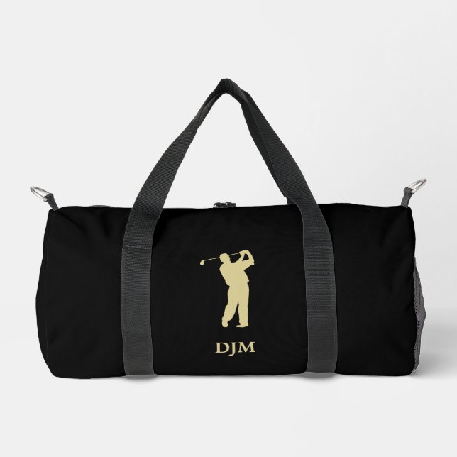 Monogram Gold Silhouette Golfer Duffle Bag (Vorderseite)