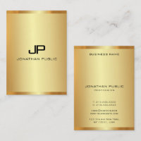 Monogram Gold Vertikale Vorlage Luxus Seide Finish