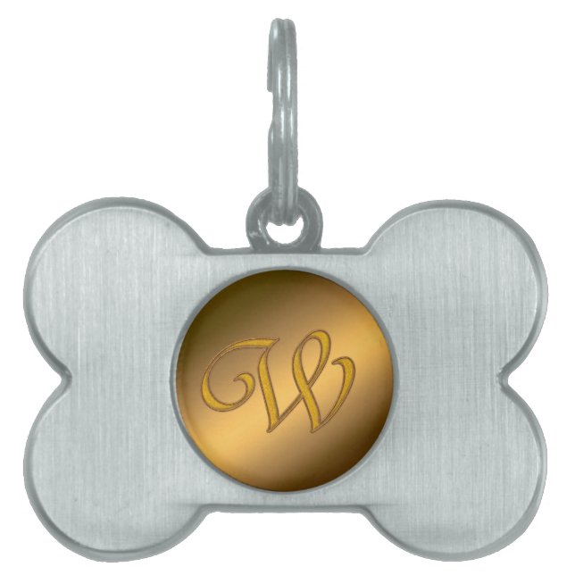 Monogram Gold W Tiermarke (Vorderseite)