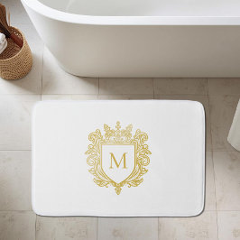 Monogram Gold Wappen Bath Mat Badematte