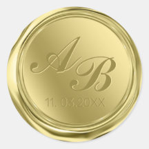 Monogram Gold Wax Siegel Wedding
