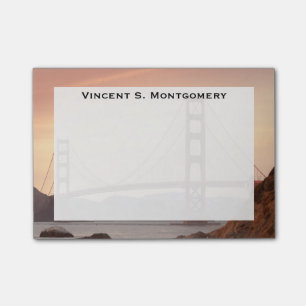 Monogram Golden Gate Bridge, San Francisco Post-it Klebezettel