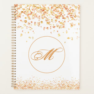 Monogram Golden Glitzern Planner Planer