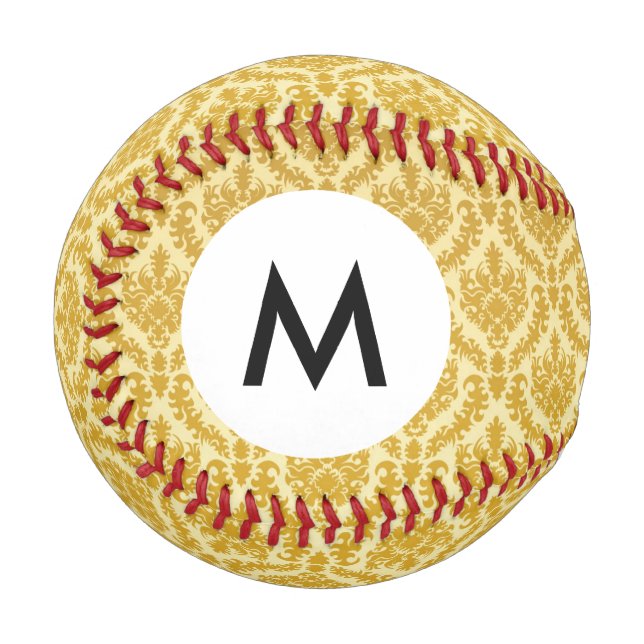 Monogram-Goldklemme Baseball (Vorderseite Links)