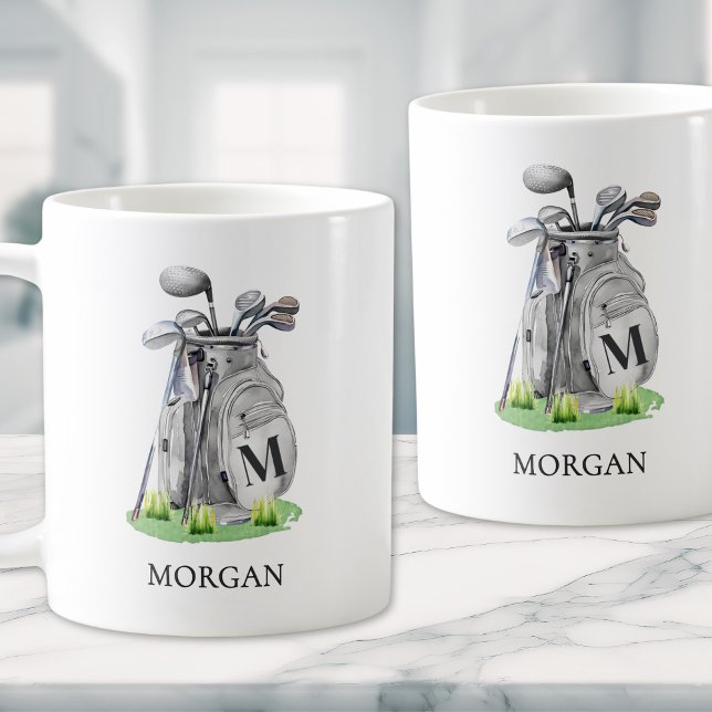 Monogram Golf Bag Kaffeetasse (Monogram Golf Bag Coffee Mug)