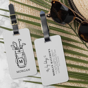 Monogram Golf Gepäckanhänger