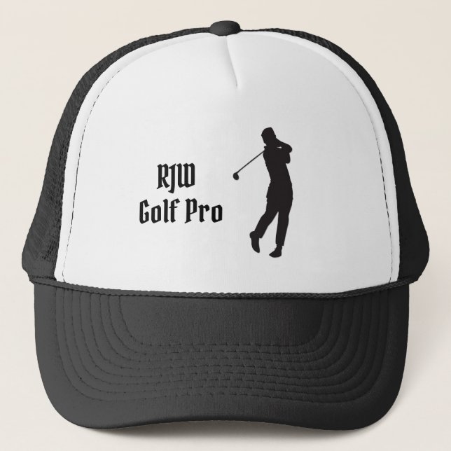 Monogram Golf Pro Truckerkappe (Vorderseite)