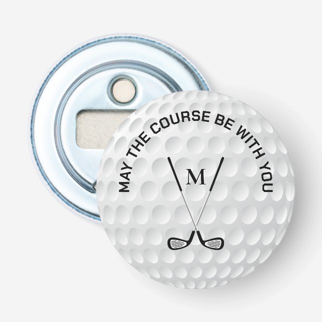 Monogram Golfing Cross Clubs, benutzerdefinierter  Flaschenöffner (Vorderseite)
