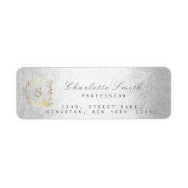 Monogram Graue Goldflorenkrau Silver UAWG