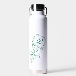 Monogram Green Bow Pickleball Paddle Tasse Trinkflasche