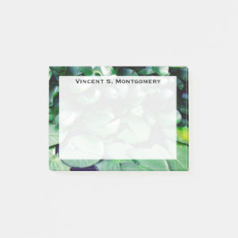Monogram Green Lily Pad Pond Post-it Klebezettel