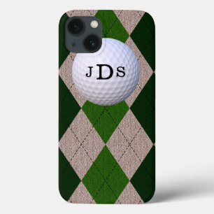 Monogram Green Raute, Golf Ball iPad Mini Case
