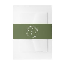 Monogram Green Wedding