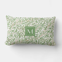 Monogram Greenery Botanical Pattern William Morris