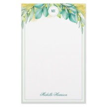 Monogram Greenery Eucalyptus Verlasse Olive Branch