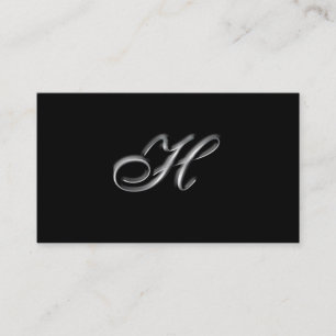 Monogram-H-Visitenkarten Visitenkarte