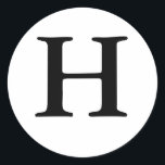 Monogram H Wedding Siegel Sticker<br><div class="desc">Monogram-Geschenke haben eine große Auswahl an individuell anpassbaren USPS-Briefmarke,  Umschlag Aufkleber-Aufkleber,  Grußkarten,  Hemden,  Hüte,  Buttons,  Magnete und vieles mehr. Diese Monogramme eignen sich hervorragend für die Versendung von Einladungen zu Hochzeiten,  Party Einladungen zum Jahrestag,  Graduierungsankündigungen und Geburtstagspartys,  um nur einige zu nennen.</div>