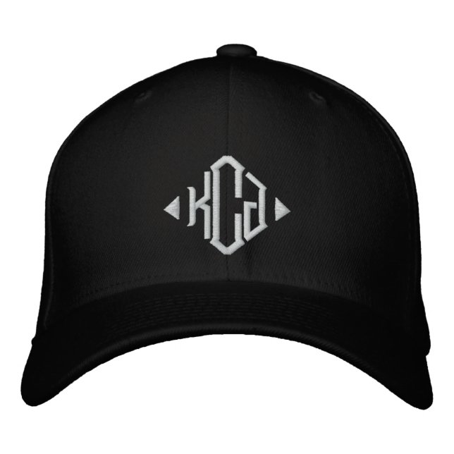 Monogram-Hat Bestickte Baseballkappe (Vorderseite)
