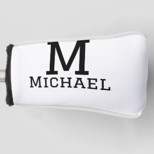Monogram Hauptstadt masculine fügen Sie Namen einf Golf Headcover