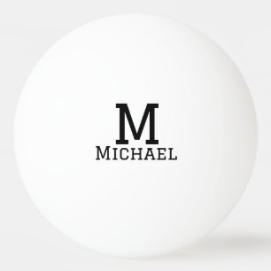 Monogram Hauptstadt masculine fügen Sie Namen einf Tischtennisball