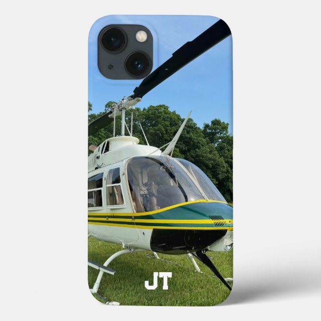 Monogram Helicopter Foto, Cool & stilvoll Aviation Case-Mate iPhone Hülle (Rückseite)