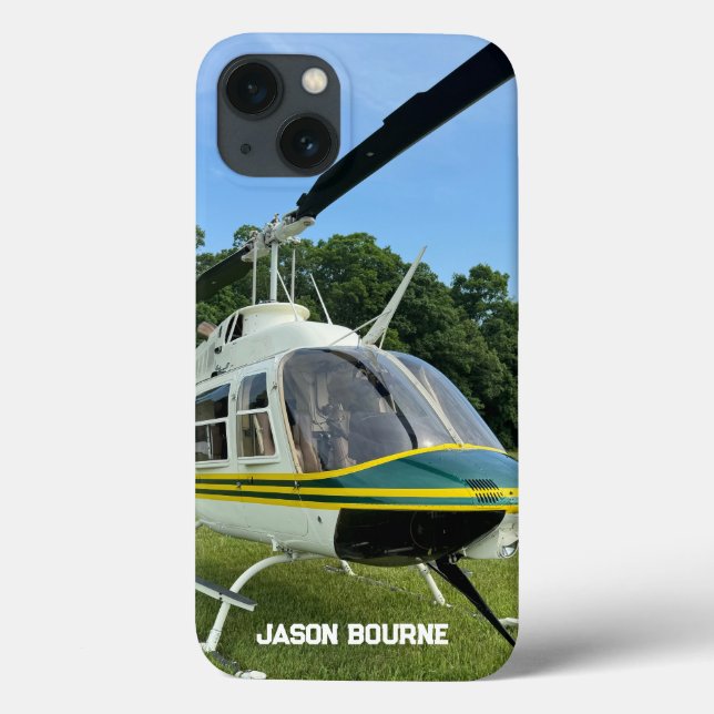 Monogram Helicopter Foto, Cool & stilvoll Aviation Case-Mate iPhone Hülle (Rückseite)
