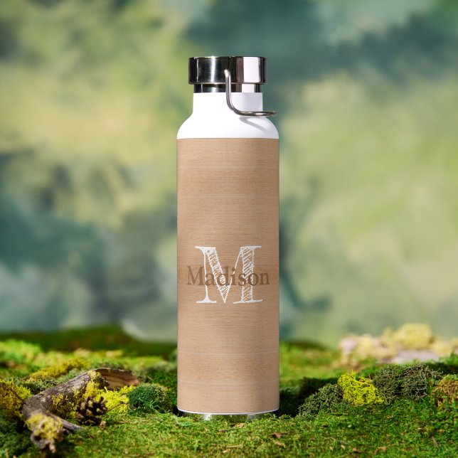 Monogram, hellbraun trinkflasche (Außenbereich)