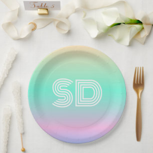 Monogram Holographic Gradient Ombre Pappteller