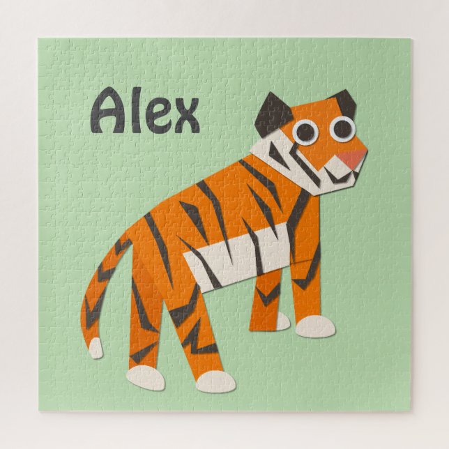 Monogram Hübscher Tiger Orange (Vertikal)