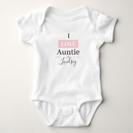 MONOGRAM I LIEBE AUNTIE Baby Bodysuit Baby Strampler
