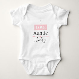 MONOGRAM I LIEBE AUNTIE Baby Bodysuit Strampler