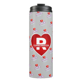 MONOGRAM I  LOVE SOCA on GREY Thermosbecher