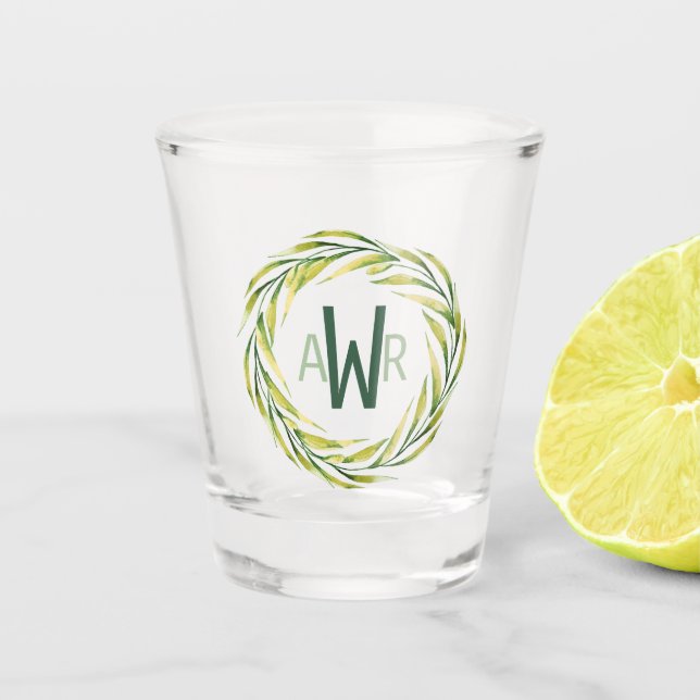 Monogram ID667 für Aquarellrahmen Schnapsglas (Vorderseite)