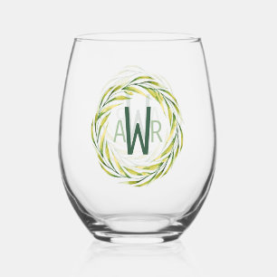 Monogram ID667 für Aquarellrahmen Weinglas Ohne Stiel