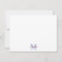 Monogram Individuelle Name Boy Note Card