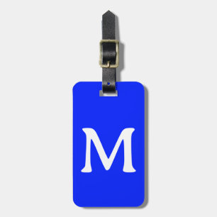 Monogram Individuelle Name Color Neonblau Cool Gepäckanhänger