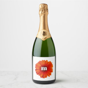 Monogram Initial Gerbera Daisy