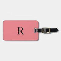Monogram Initial Name Template Schwarzer Lachs Pin