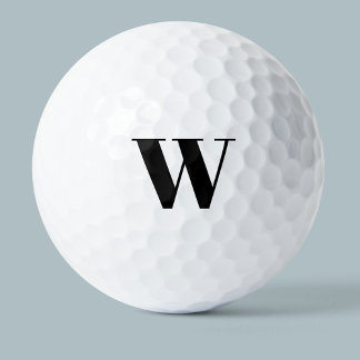 Monogram Initial Simple Golfball